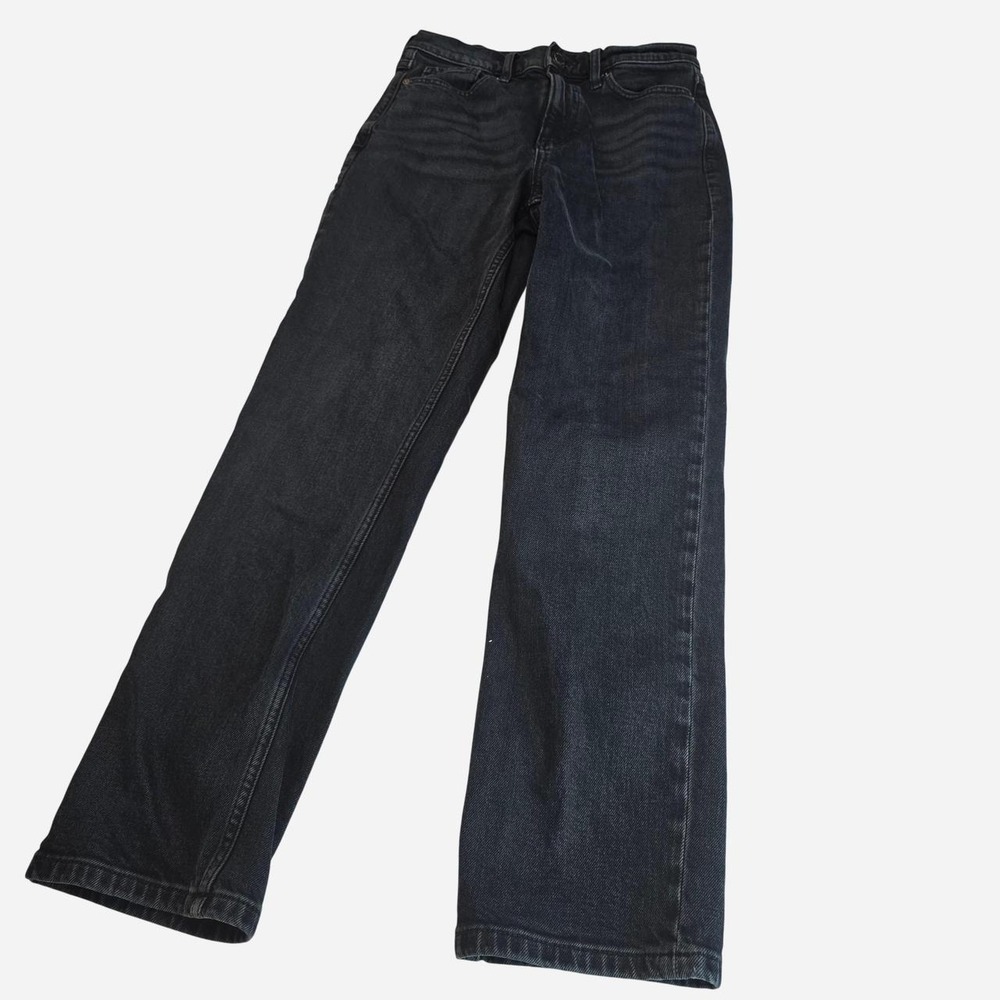 Banana Republic high rise straight leg jeans in navy blue, womens size 27